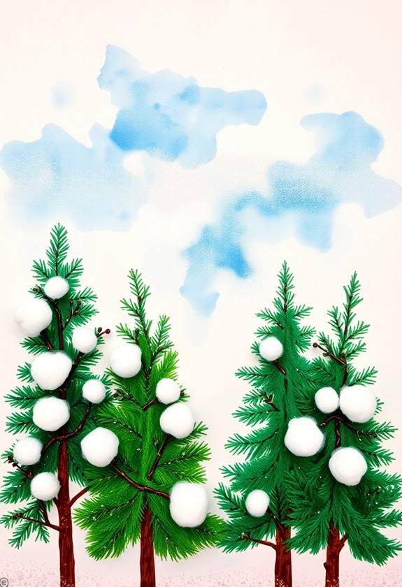 winter themed artistic creations