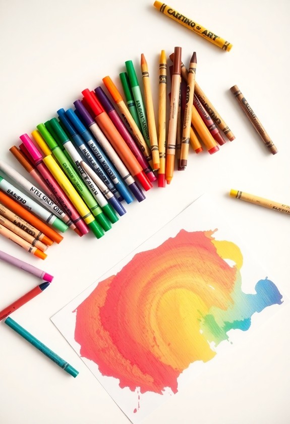 wipe clean art supplies often